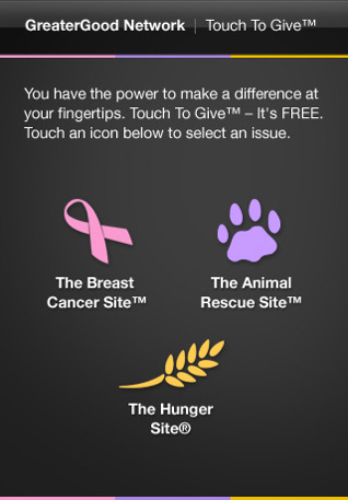 Greater Good iphone app