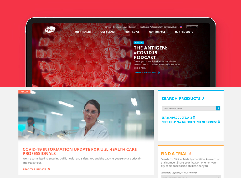 Pfizer Drupal site case study
