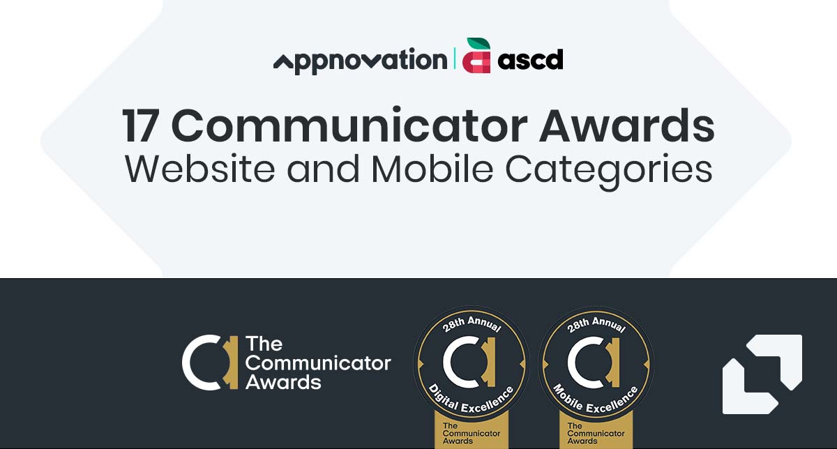 Appnovation Awarded 17 Communicator Awards in Website and Mobile Categories