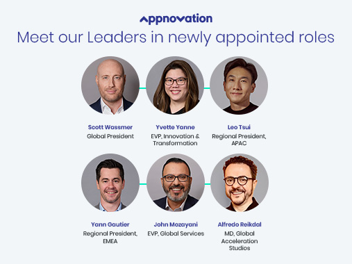 Appnovation Announces Several Appointments to Global and Regional Leadership Teams