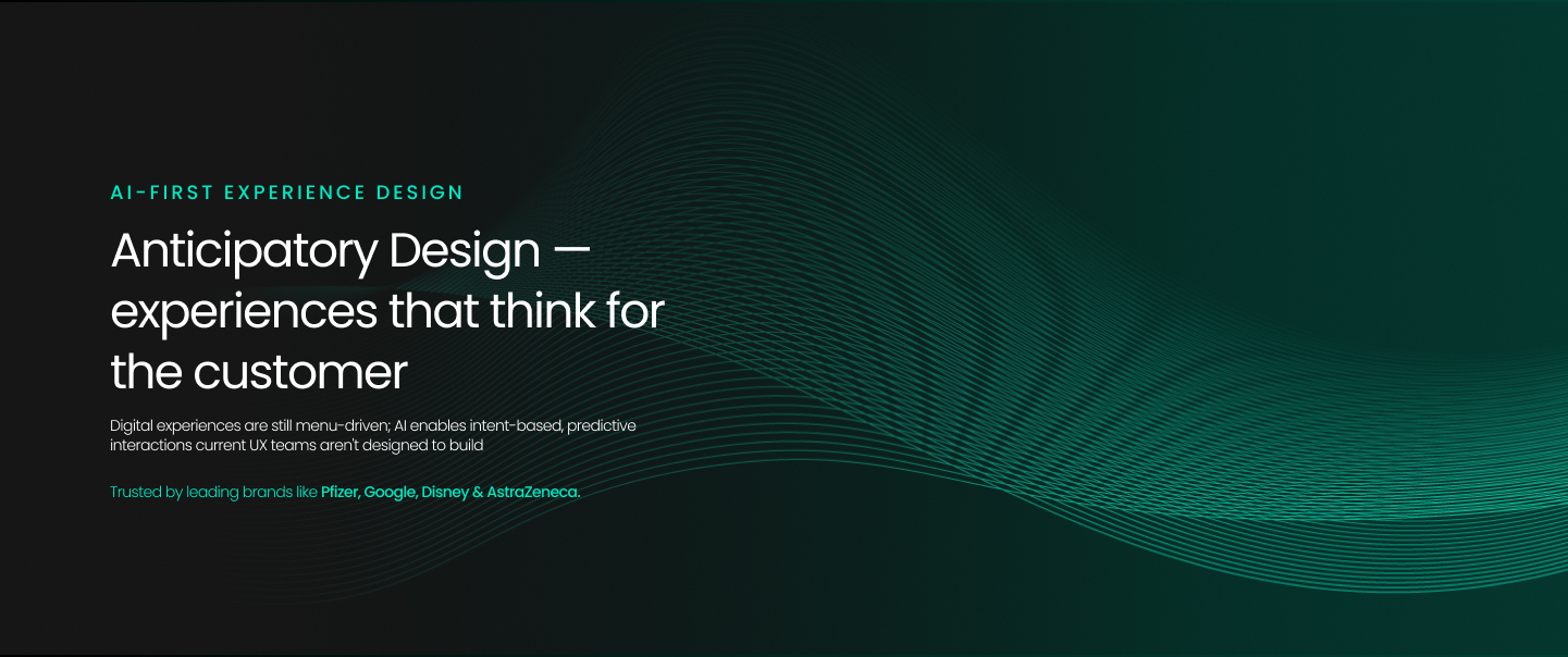 Appnovation AI-First Experience Design, anticipatory UI, conversational AI interface, AI-driven customer experience strategy.