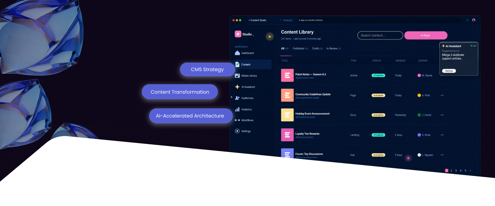 Unified CMS Strategy for a Leading Interactive Entertainment Company