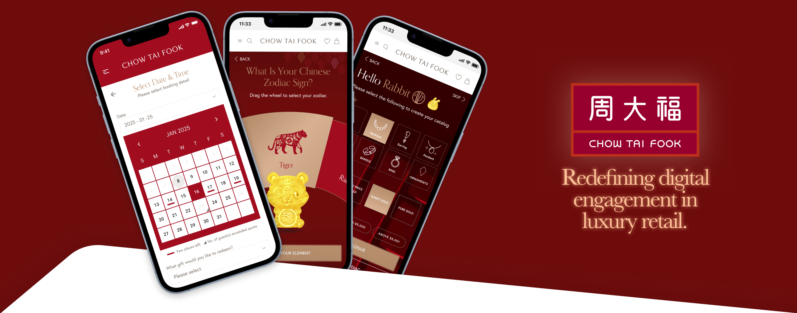 Chow Tai Fook UI Mockups