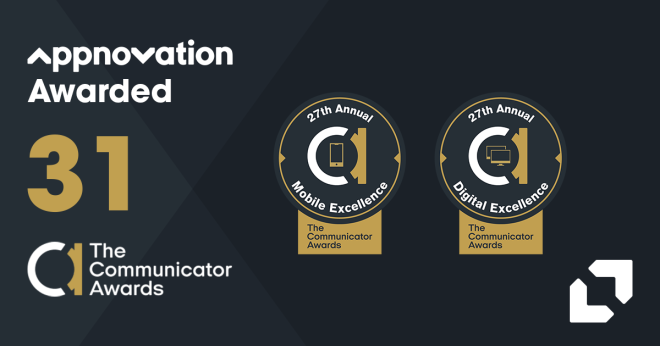 Appnovation Awarded 31 Communicator Awards in Website and Mobile Categories