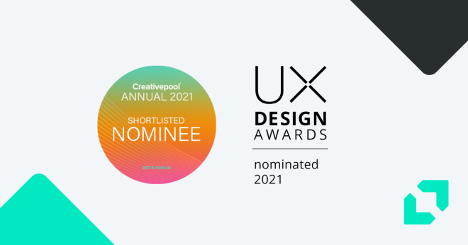 Appnovation Earns Two UX Design Award Nominations, shortlisted at Creativepool Annual Awards